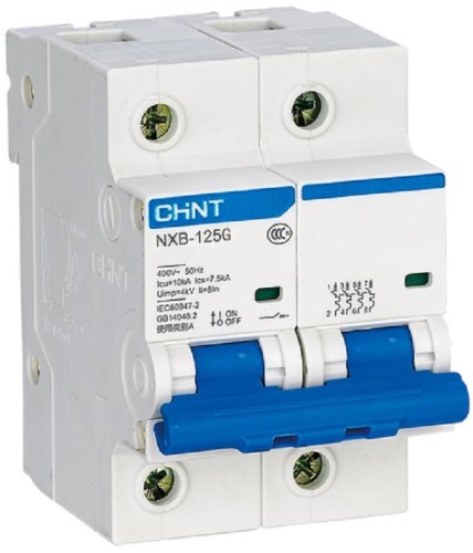 Выключатель автоматический CHINT NXB-125 2п 100А D 10кА фото Выключатель автоматический CHINT NXB-125 2п 100А D 10кА картинка